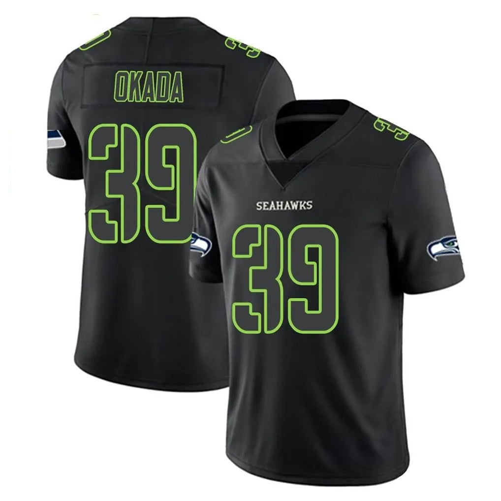Kdoa S.Seahawks #39 Ty Okada Player Black Impact Limited Home Game Stitched Jerseys