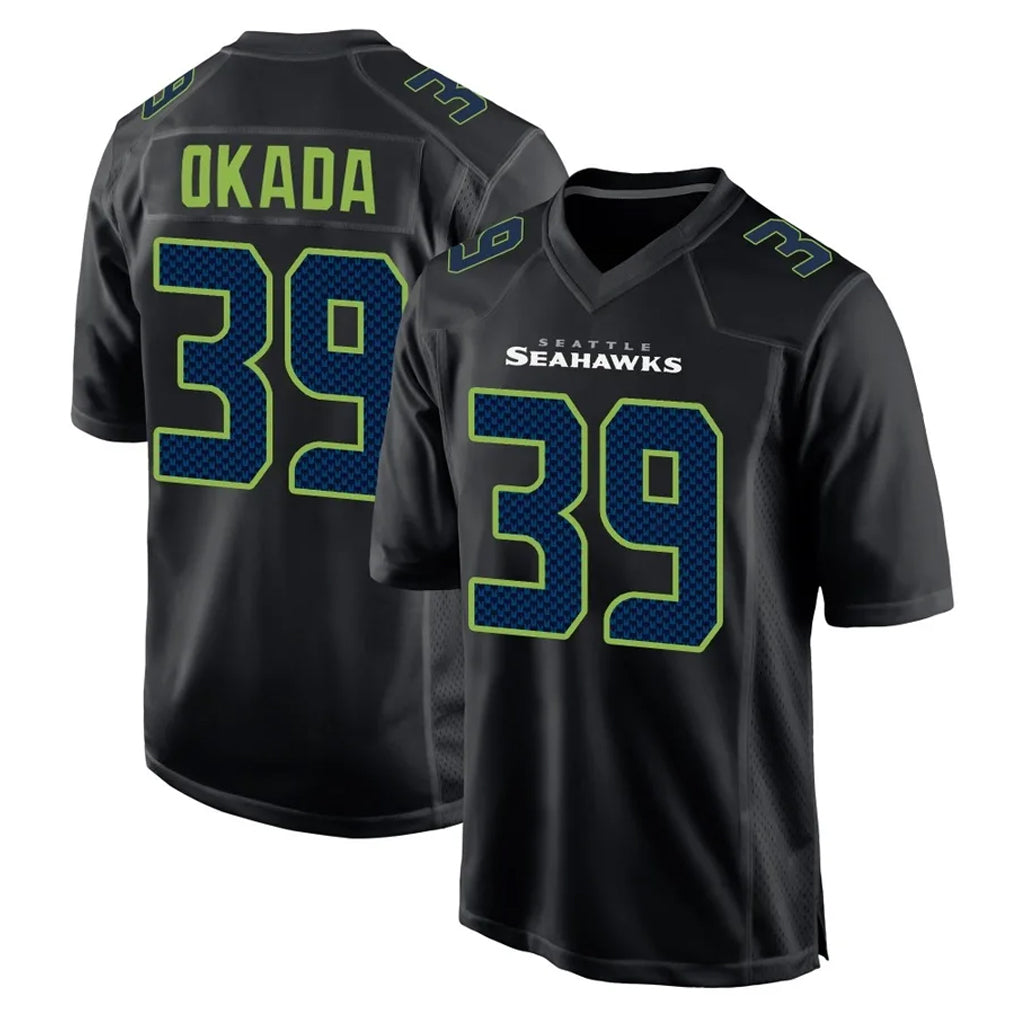 Kdoa S.Seahawks #39 Ty Okada Player Black Limited Fashion Home Game Stitched Jerseys