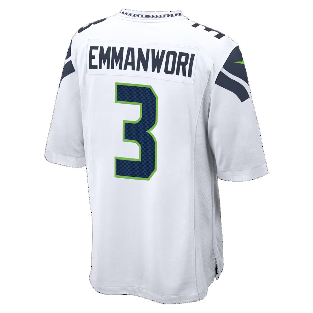 Kdoa S.Seahawks #3 Nick Emmanwori Player White Home Game Football Jerseys