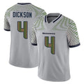 Kdoa S.Seahawks #4 Michael Dickson Player Grey Limited 2025 Rivalries Collection Home Game Stitched Jerseys
