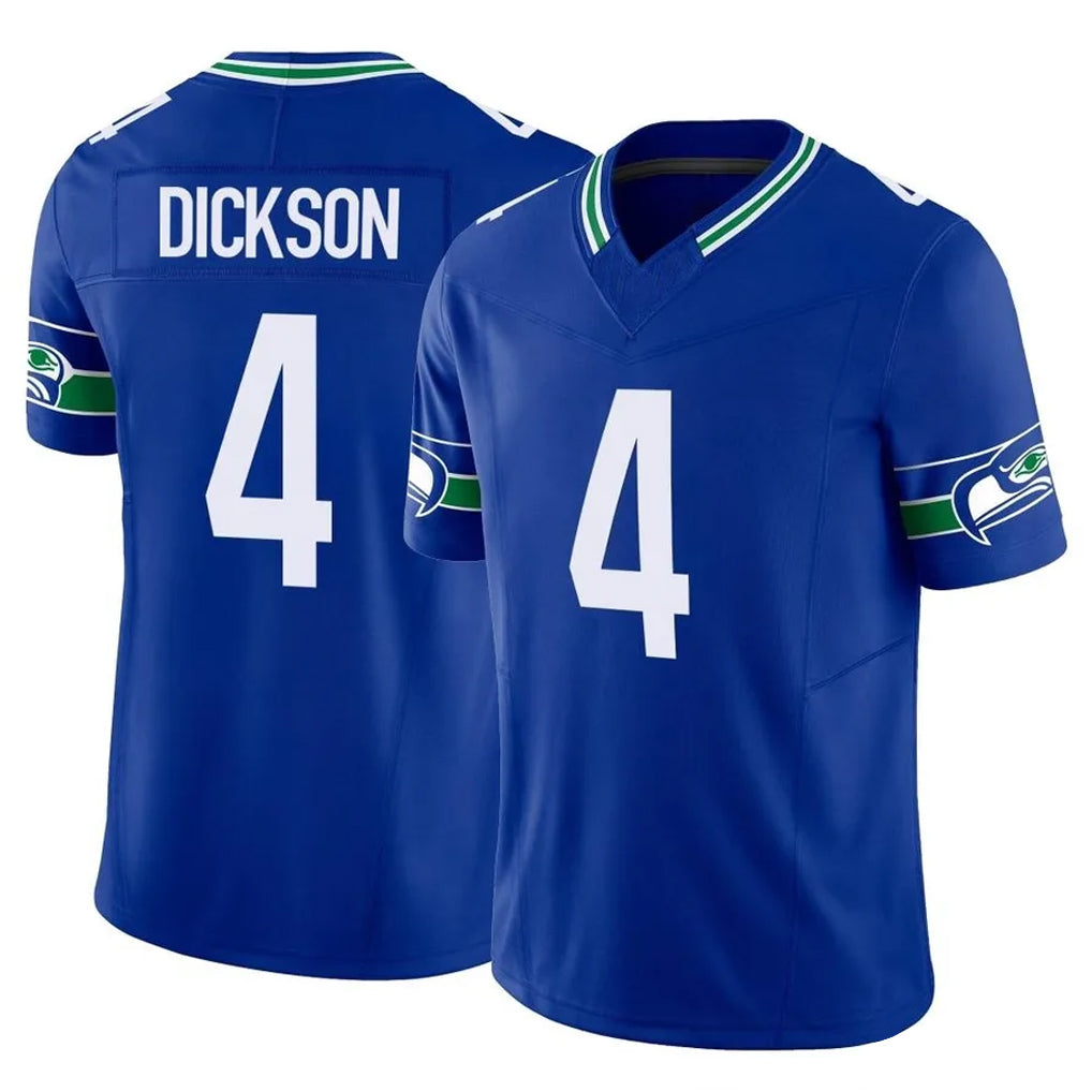 Kdoa S.Seahawks #4 Michael Dickson Player Royal Limited Throwback Vapor F.U.S.E. Home Game Stitched Jerseys