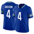 Kdoa S.Seahawks #4 Michael Dickson Player Royal Limited Throwback Vapor F.U.S.E. Home Game Stitched Jerseys