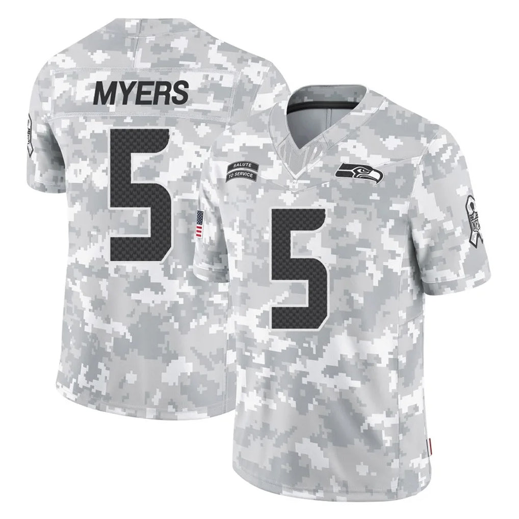 Kdoa S.Seahawks #5 Jason Myers Player Arctic Camo Limited Salute To Service Home Game Stitched Jerseys