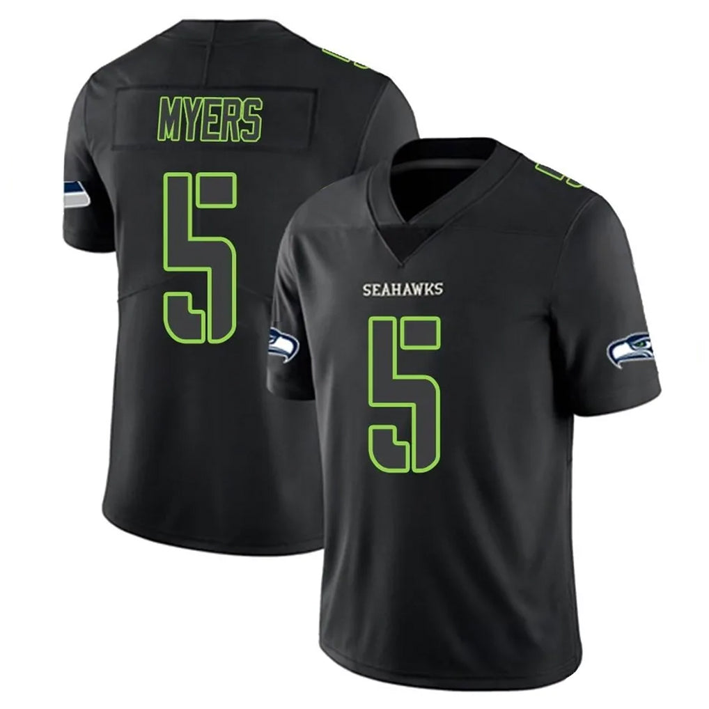 Kdoa S.Seahawks #5 Jason Myers Player Black Impact Limited Home Game Stitched Jerseys