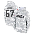 Kdoa S.Seahawks #67 Charles Cross Player Arctic Camo Limited Salute to Service Pullover Hoodies Game Stitched Jerseys