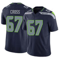 Kdoa S.Seahawks #67 Charles Cross Player Navy Limited Vapor F.U.S.E. Home Game Stitched Jerseys