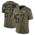 Kdoa S.Seahawks #67 Charles Cross Player Olive 2025 Salute To Service Limited Home Game Stitched Jerseys