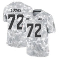 Kdoa S.Seahawks #72 Abraham Lucas Player Arctic Camo Limited Salute To Service Home Game Stitched Jerseys
