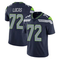 Kdoa S.Seahawks #72 Abraham Lucas Player Navy Limited Vapor Untouchable Home Game Stitched Jerseys