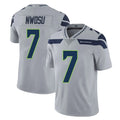Kdoa S.Seahawks #7 Uchenna Nwosu Player Gray Limited Vapor Untouchable Home Game Stitched Jerseys