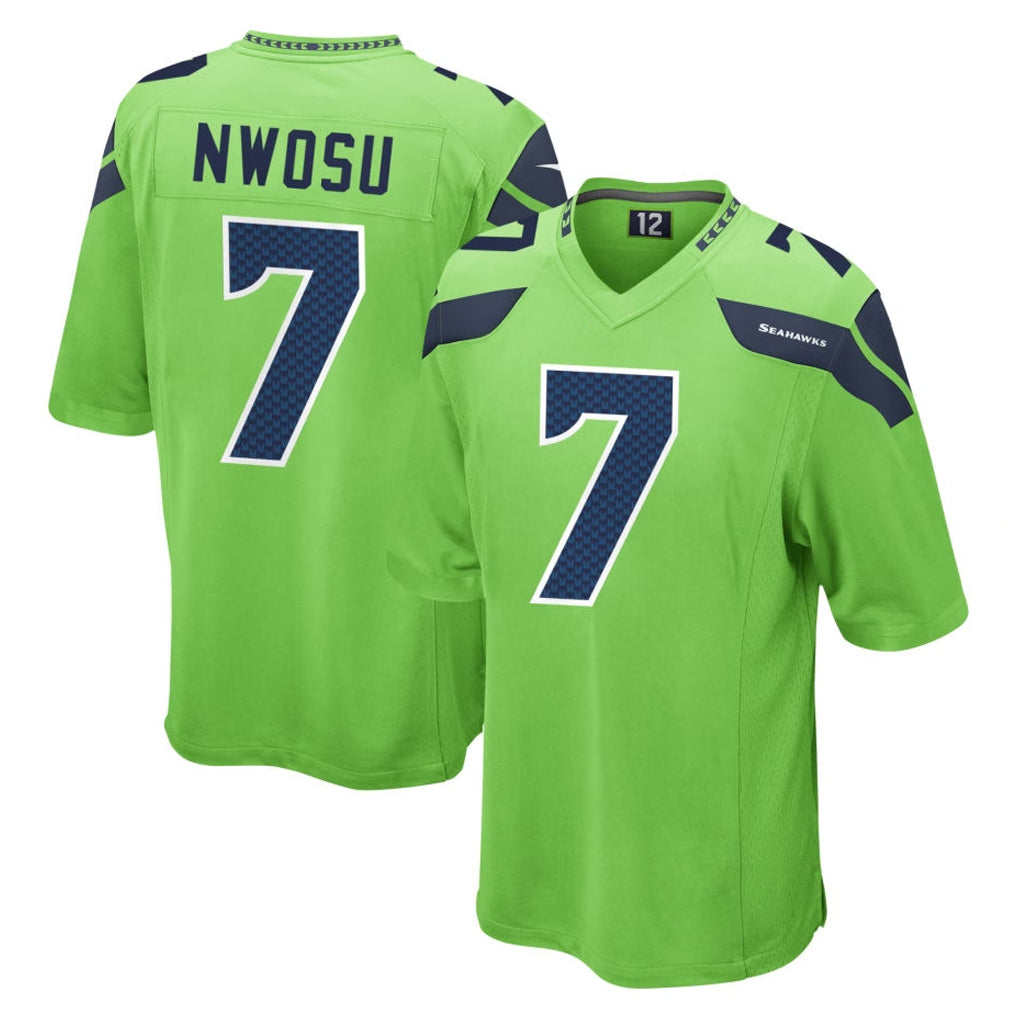 Kdoa S.Seahawks #7 Uchenna Nwosu Player Green Home Game Stitched Jerseys