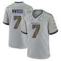 Kdoa S.Seahawks #7 Uchenna Nwosu Player Grey 2025 Rivalries Collection Home Game Stitched Jerseys