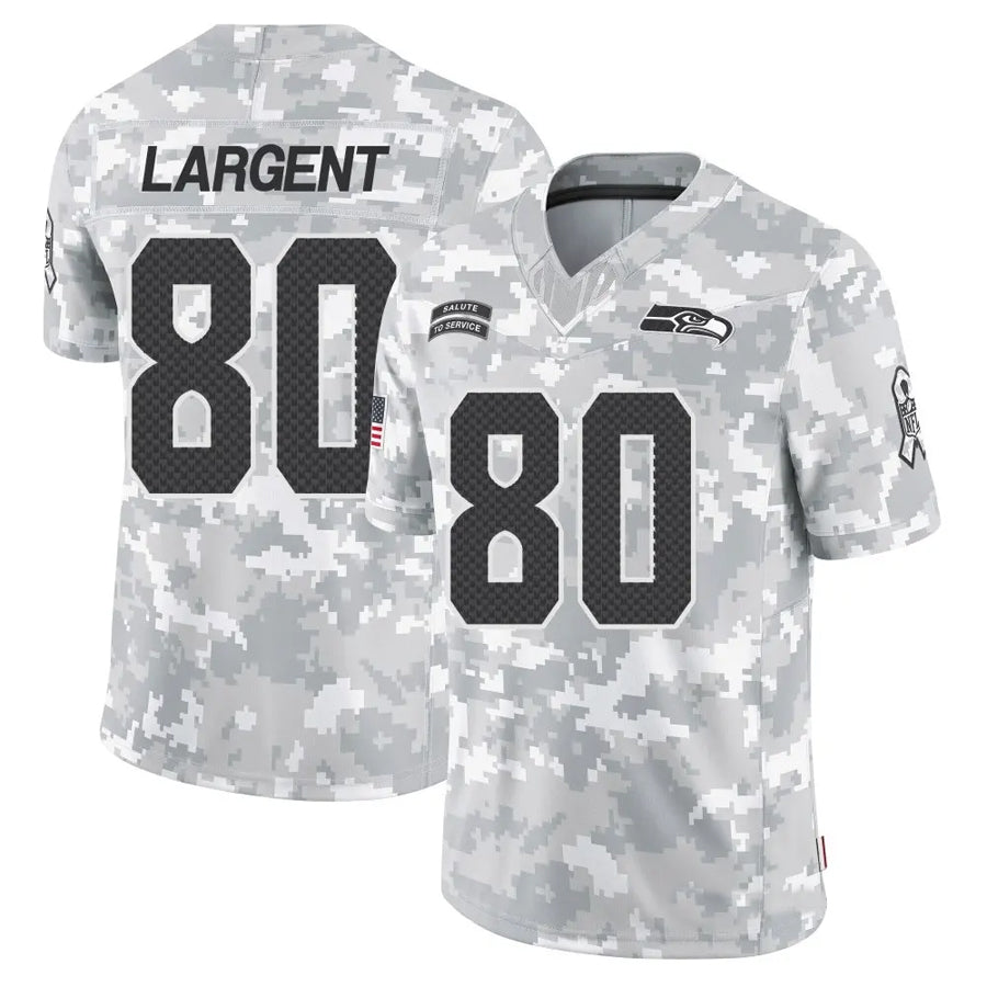Kdoa S.Seahawks #80 Steve Largent Player Arctic Camo Salute to Service Limited Stitched Jerseys