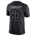 Kdoa S.Seahawks #80 Steve Largent Player Black RFLCTV Limited Stitched Jerseys