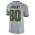 Kdoa S.Seahawks #80 Steve Largent Player Wolf Gray Rivalries Collection Limited Stitched Jerseys