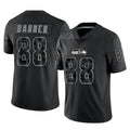 Kdoa S.Seahawks #88 AJ Barner Player Black Limited Reflective Home Game Stitched Jerseys