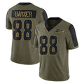 Kdoa S.Seahawks #88 AJ Barner Player Olive Salute To Service Limited Game Stitched Jerseys