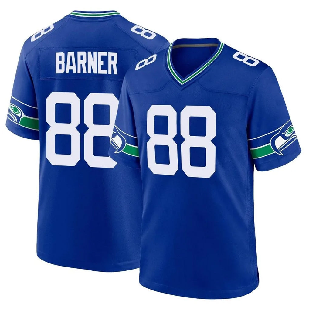 Kdoa S.Seahawks #88 AJ Barner Player Royal Throwback Home Game Stitched Jerseys