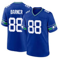 Kdoa S.Seahawks #88 AJ Barner Player Royal Throwback Home Game Stitched Jerseys