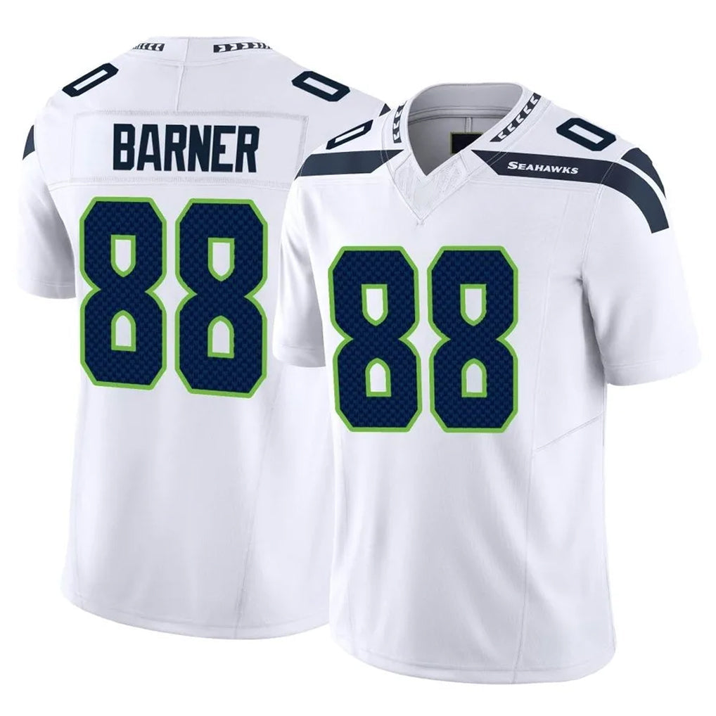 Kdoa S.Seahawks #88 AJ Barner Player White Limited Vapor F.U.S.E. Home Game Stitched Jerseys