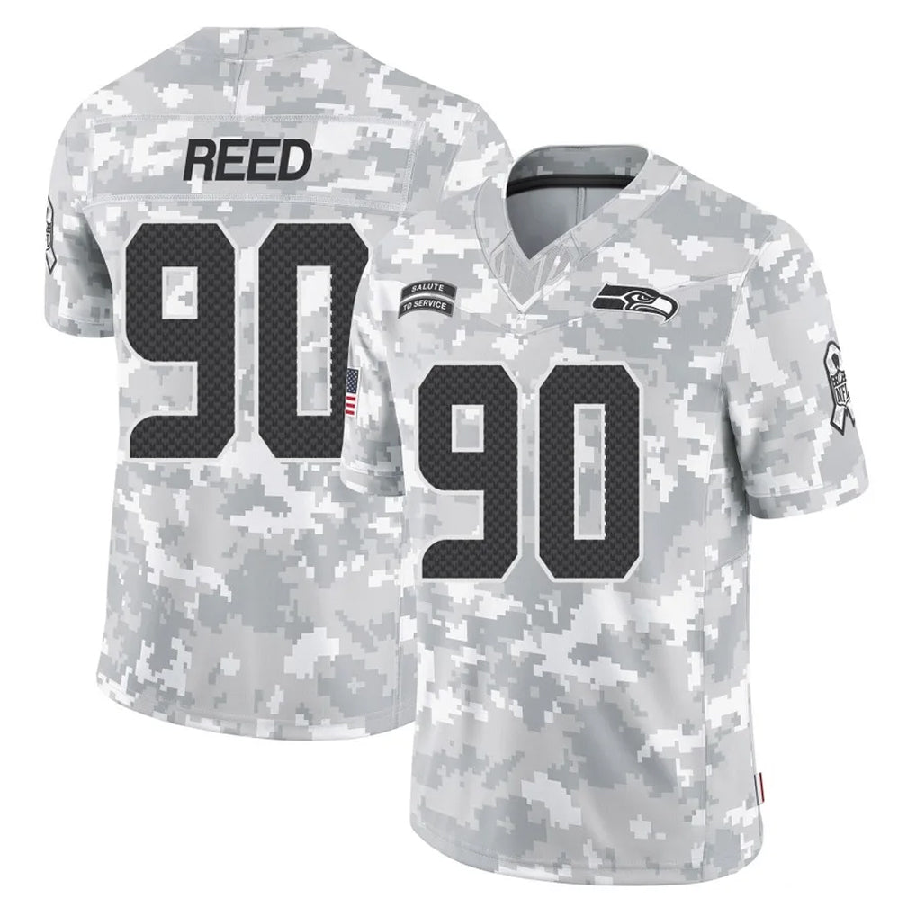 Kdoa S.Seahawks #90 Jarran Reed Player Arctic Camo Limited Salute To Service Home Game Stitched Jerseys