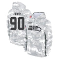 Kdoa S.Seahawks #90 Jarran Reed Player Arctic Camo Limited Salute to Service Pullover Hoodies Game Stitched Jerseys