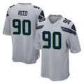 Kdoa S.Seahawks #90 Jarran Reed Player Gray Home Game Stitched Jerseys