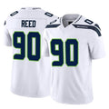 Kdoa S.Seahawks #90 Jarran Reed Player White Limited Vapor F.U.S.E. Home Game Stitched Jerseys