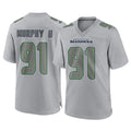 Kdoa S.Seahawks #91 Byron Murphy II Player Gray Atmosphere Fashion Home Game Stitched Jerseys