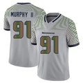 Kdoa S.Seahawks #91 Byron Murphy II Player Grey Limited 2025 Rivalries Collection Home Game Stitched Jerseys