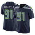 Kdoa S.Seahawks #91 Byron Murphy II Player Navy Limited Vapor F.U.S.E. Home Game Stitched Jerseys