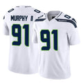 Kdoa S.Seahawks #91 Byron Murphy II Player White Limited Vapor F.U.S.E. Home Game Stitched Jerseys