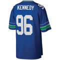 Kdoa S.Seahawks #96 Cortez Kennedy Mitchell & Ness Royal Legacy Replica Jersey