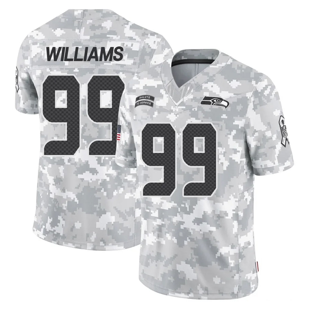 Kdoa S.Seahawks #99 Leonard Williams Player Arctic Camo Limited Salute To Service Home Game Stitched Jerseys