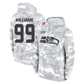Kdoa S.Seahawks #99 Leonard Williams Player Arctic Camo Limited Salute to Service Pullover Hoodies Game Stitched Jerseys
