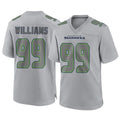 Kdoa S.Seahawks #99 Leonard Williams Player Gray Atmosphere Fashion Home Game Stitched Jerseys
