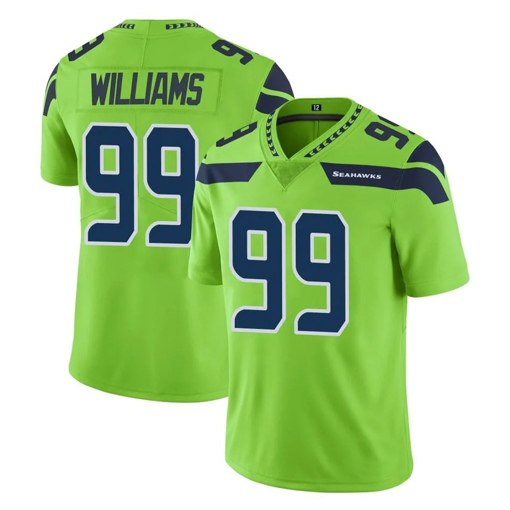 Kdoa S.Seahawks #99 Leonard Williams Player Green Limited Color Rush Home Game Stitched Jerseys