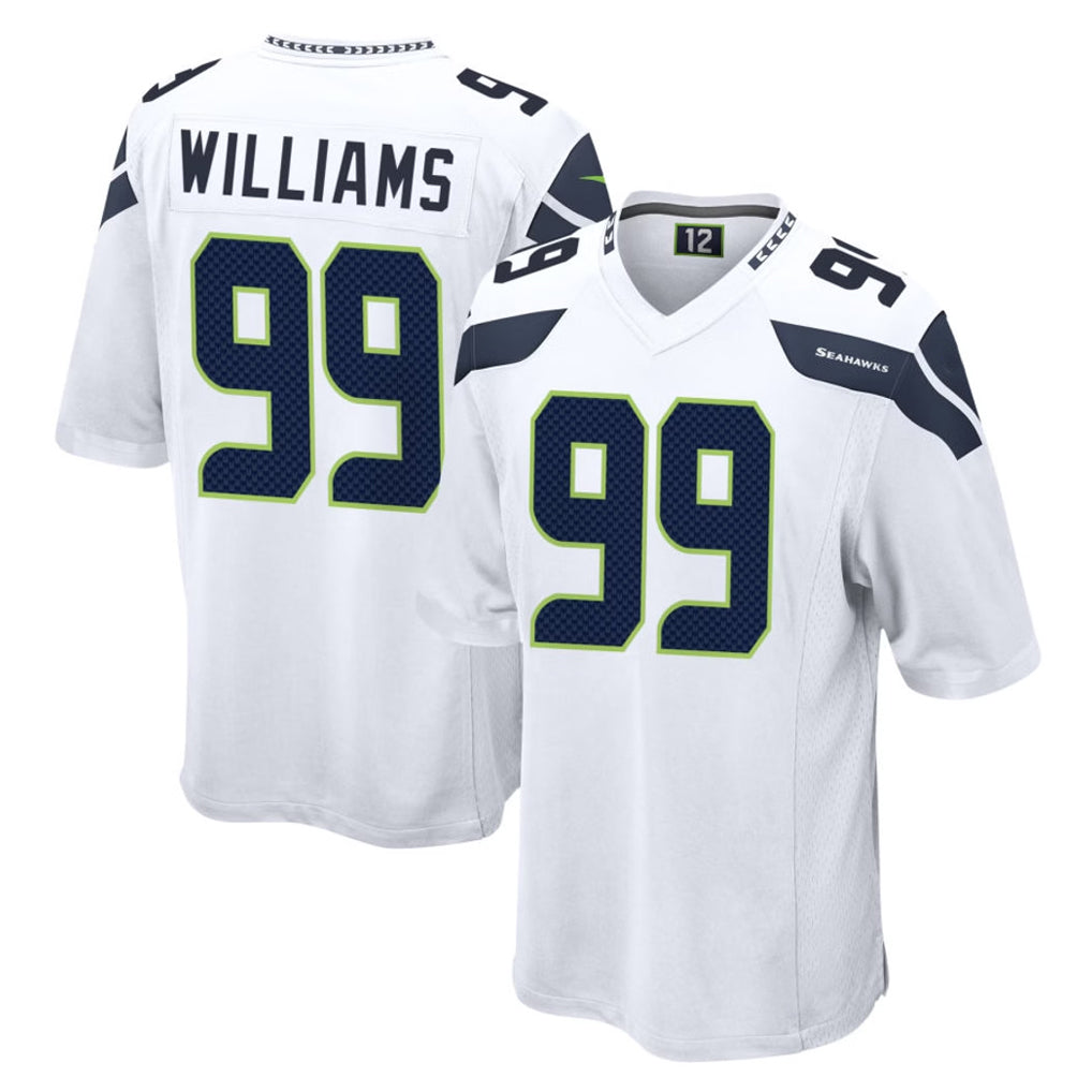 Kdoa S.Seahawks #99 Leonard Williams Player White Home Game Stitched Jerseys