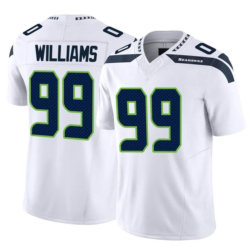 Kdoa S.Seahawks #99 Leonard Williams Player White Limited Vapor F.U.S.E. Home Game Stitched Jerseys