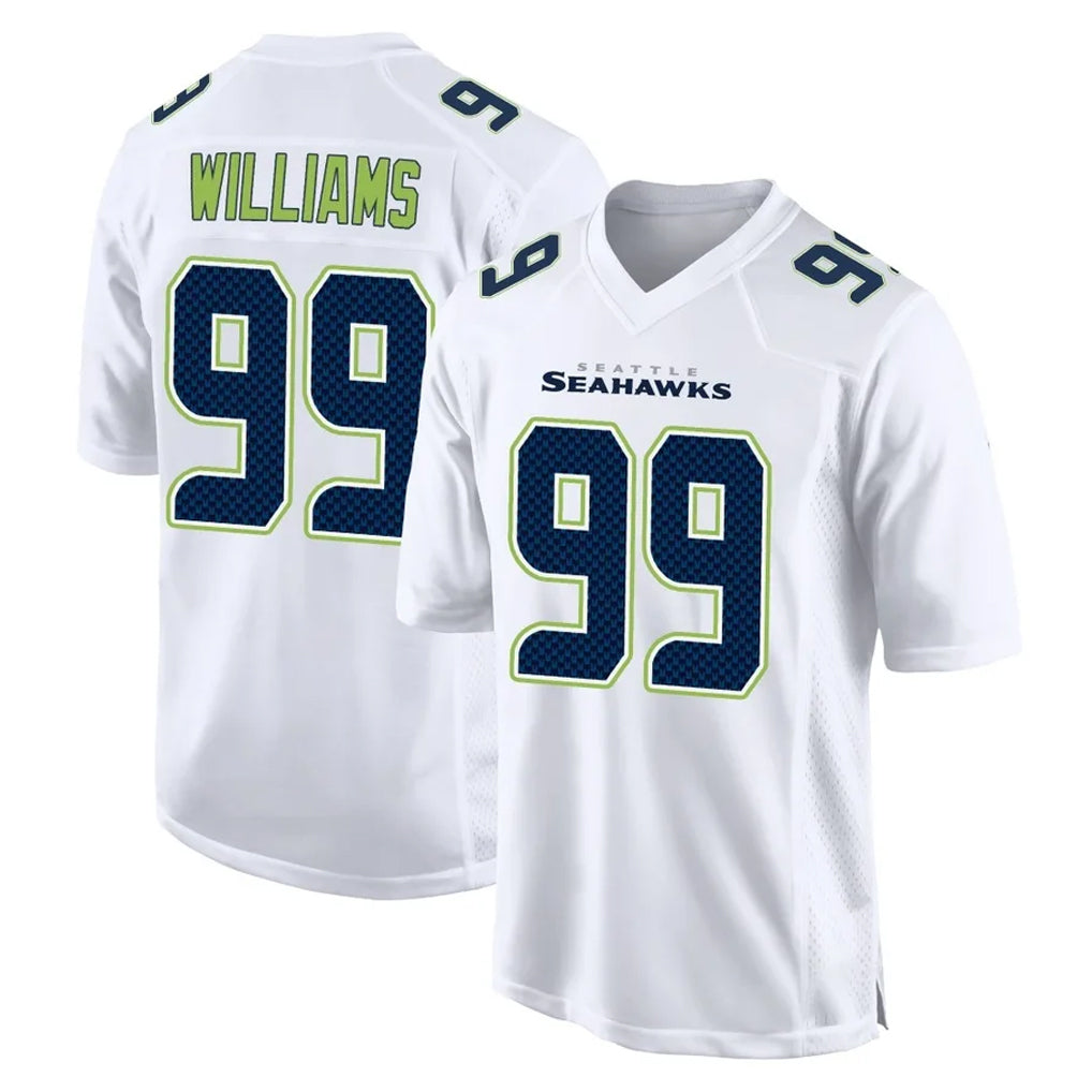 Kdoa S.Seahawks #99 Leonard Williams Player White Tundra Fashion Home Game Stitched Jerseys