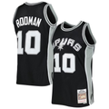Kdoa SA.Spurs #10 Dennis Rodman Mitchell & Ness Black 1993-1994 Hardwood Classics Swingman Jerseys