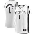 Kdoa SA.Spurs #1 Victor Wembanyama Fanatics White Fast Break Player Jerseys - Association Edition