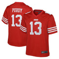 Kdoa SF.49ers #13 Brock Purdy Player Scarlet Home Game Stitched Jerseys