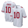 Kdoa SF.49ers #10 Mac Jones Player White Home Game Stitched Jerseys