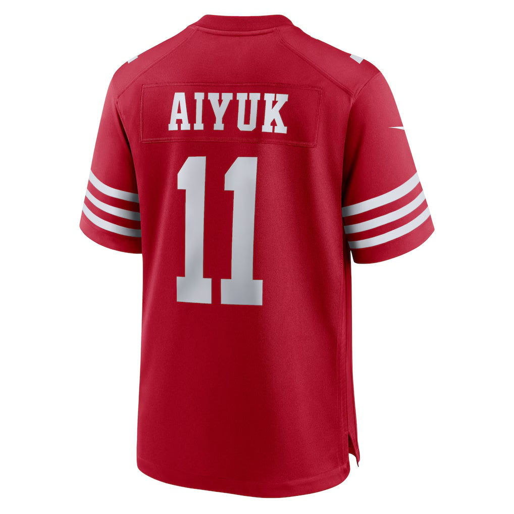 Kdoa SF.49ers #11 Brandon Aiyuk Scarlet Game Player Stitched Jerseys