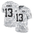 Kdoa SF.49ers #13 Brock Purdy Player Arctic Camo Limited Salute To Service Home Game Stitched Jerseys