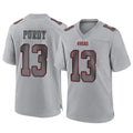 Kdoa SF.49ers #13 Brock Purdy Player Gray Atmosphere Fashion Home Game Stitched Jerseys