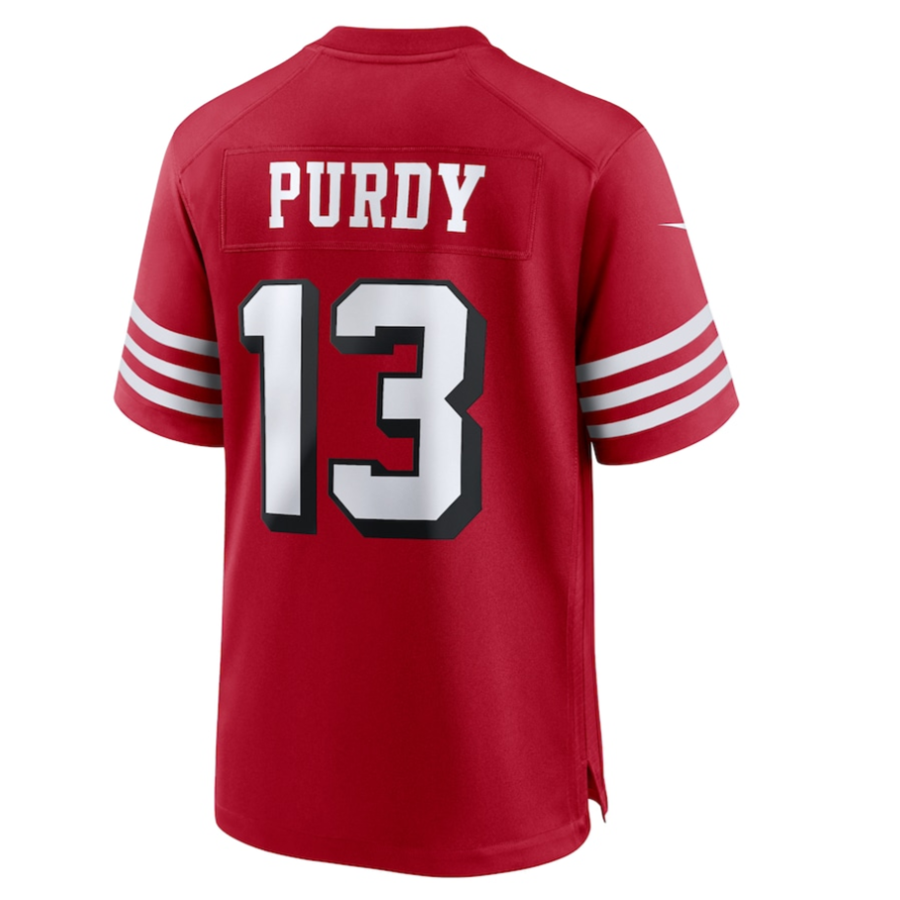 Kdoa SF.49ers #13 Brock Purdy Player Scarlet Alternate Game Stitched Jersey