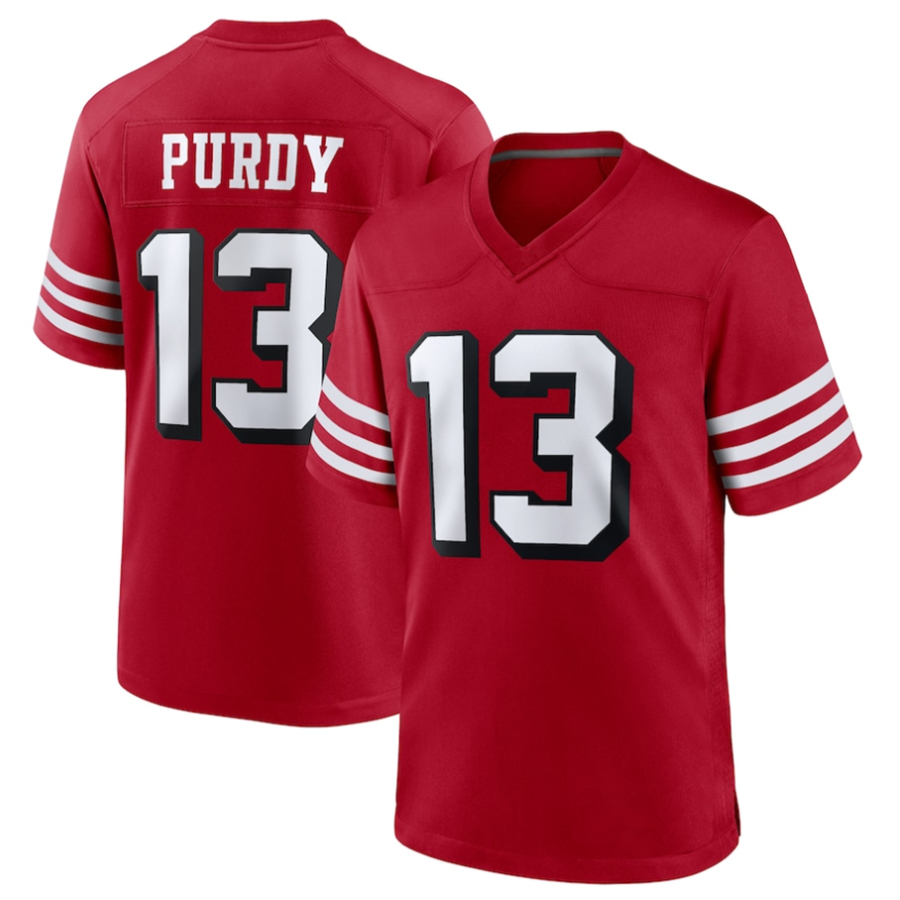 Kdoa SF.49ers #13 Brock Purdy Player Scarlet Alternate Game Stitched Jerseys