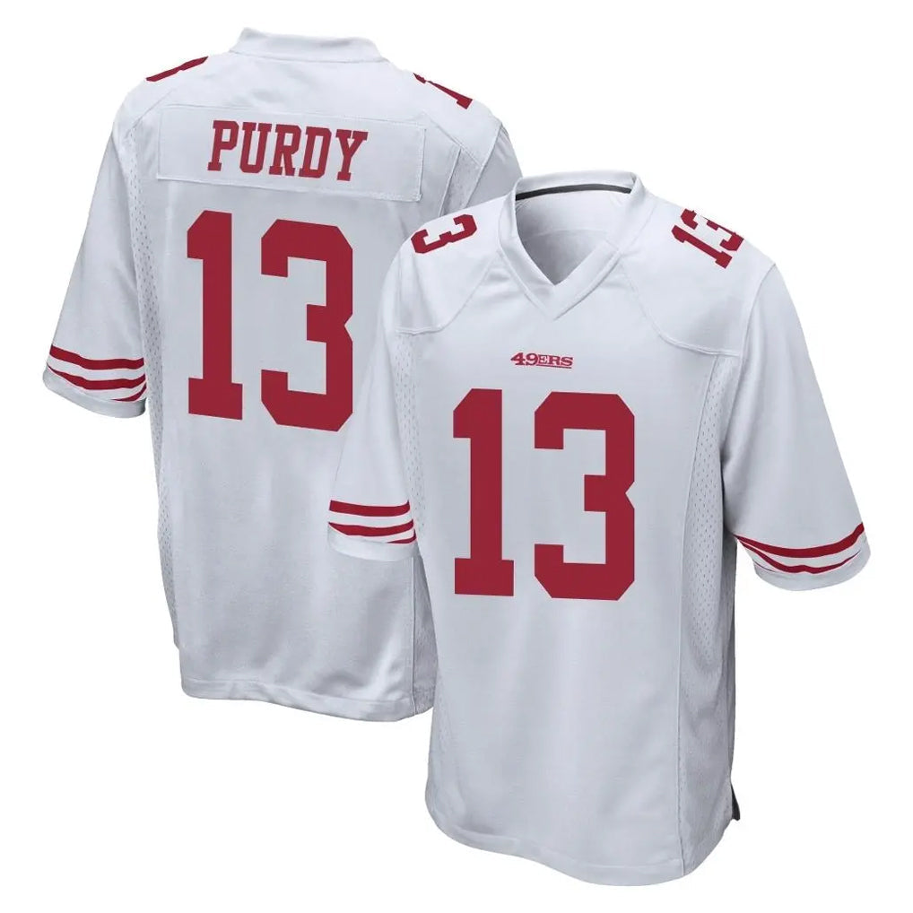 Kdoa SF.49ers #13 Brock Purdy Player White Home Game Stitched Jerseys